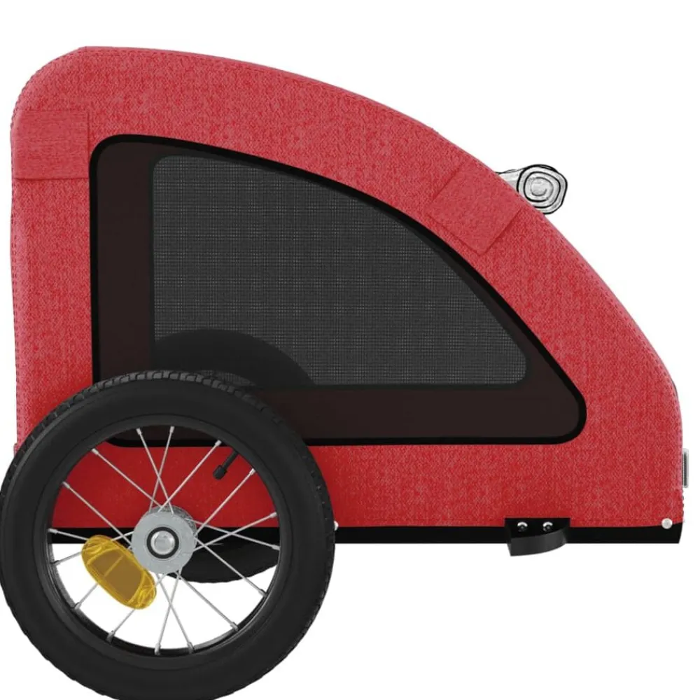 vidaXL Productos Para Mascotas-Remolque de bicicleta mascotas hierro tela Oxford