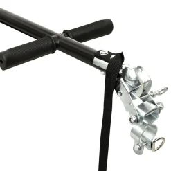 vidaXL Remolque de bicicleta/carrito de mano acero 155x60x83 cm Negro