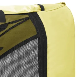 vidaXL Remolque de bicicleta para mascotas Amarillo y negro Best