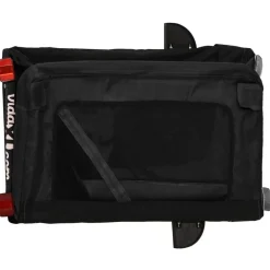 vidaXL Remolque de bicicleta mascotas hierro tela Oxford Negro Best