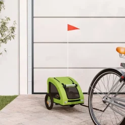 vidaXL Productos Para Mascotas-Remolque de bicicleta mascotas hierro tela Oxford