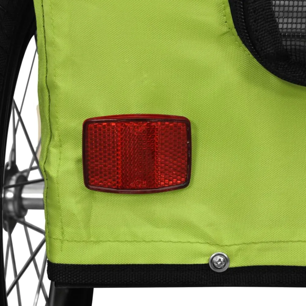 vidaXL Productos Para Mascotas-Remolque de bicicleta mascotas hierro tela Oxford