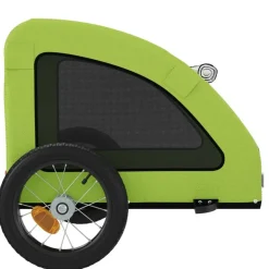 vidaXL Productos Para Mascotas-Remolque de bicicleta mascotas hierro tela Oxford