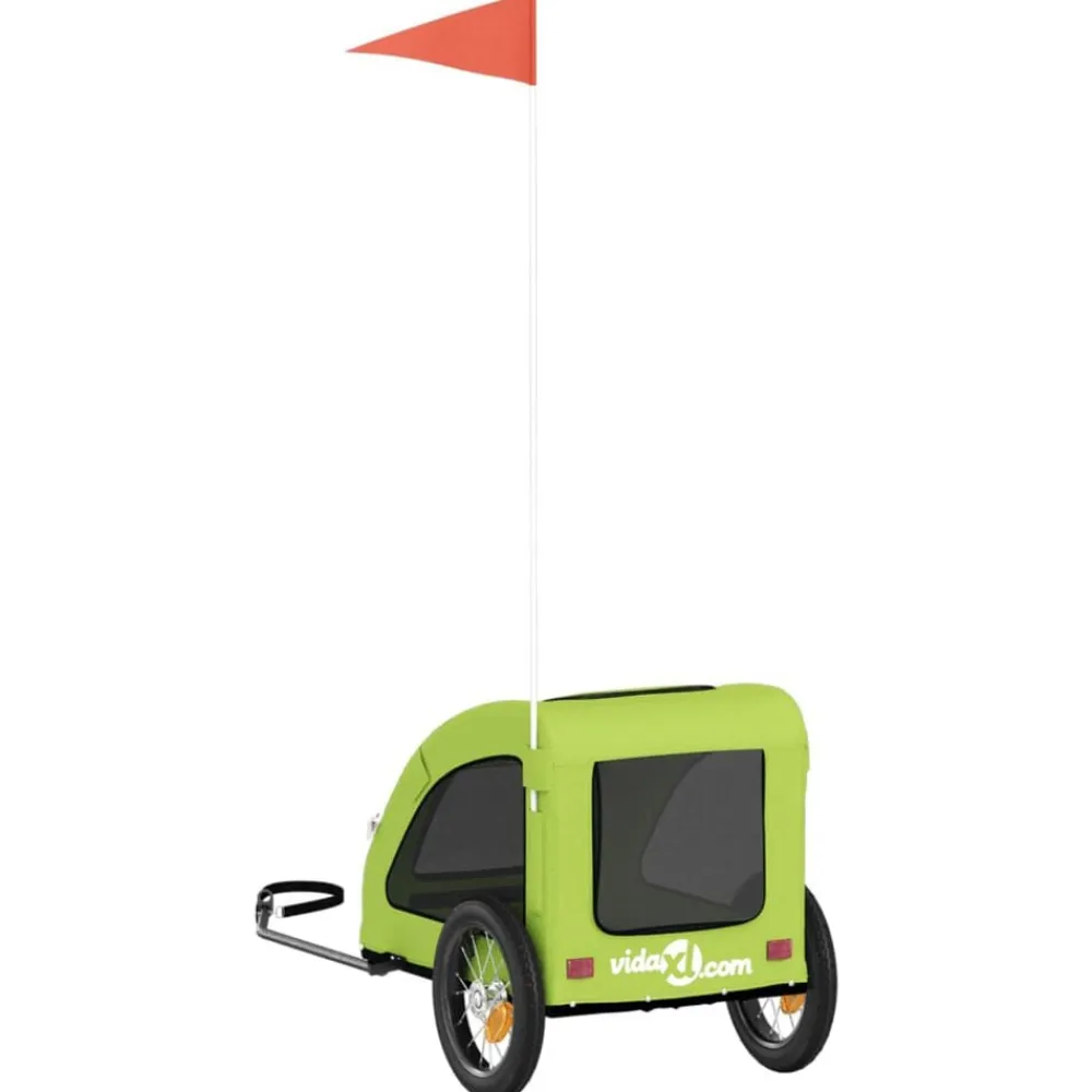 vidaXL Productos Para Mascotas-Remolque de bicicleta mascotas hierro tela Oxford