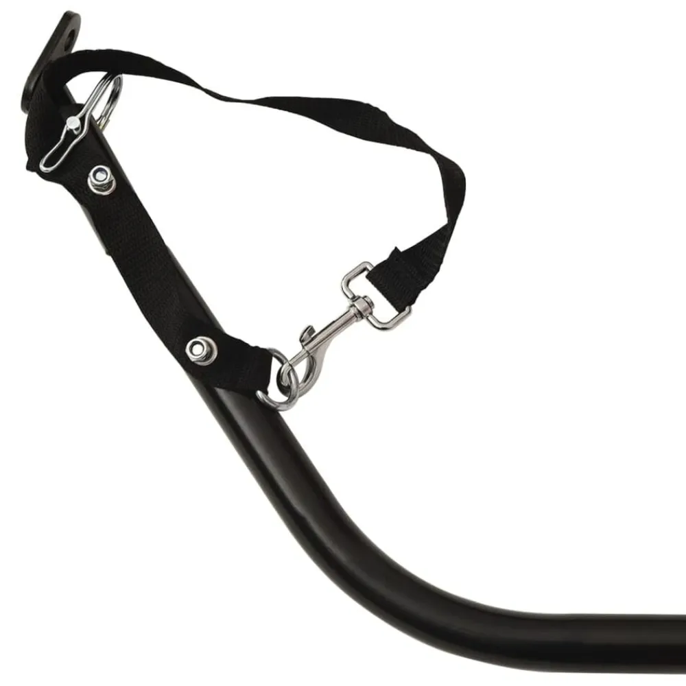 vidaXL Remolque para bicicleta hierro negro y 30 kg Verde Best