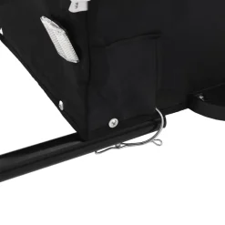 vidaXL Remolque para bicicleta hierro negro y 30 kg Verde Best
