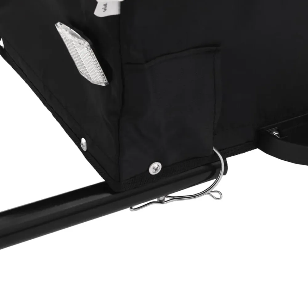 vidaXL Remolque para bicicleta hierro negro y 30 kg Verde Best