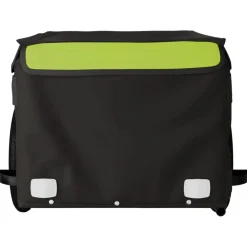 vidaXL Remolque para bicicleta hierro negro y 30 kg Verde Hot