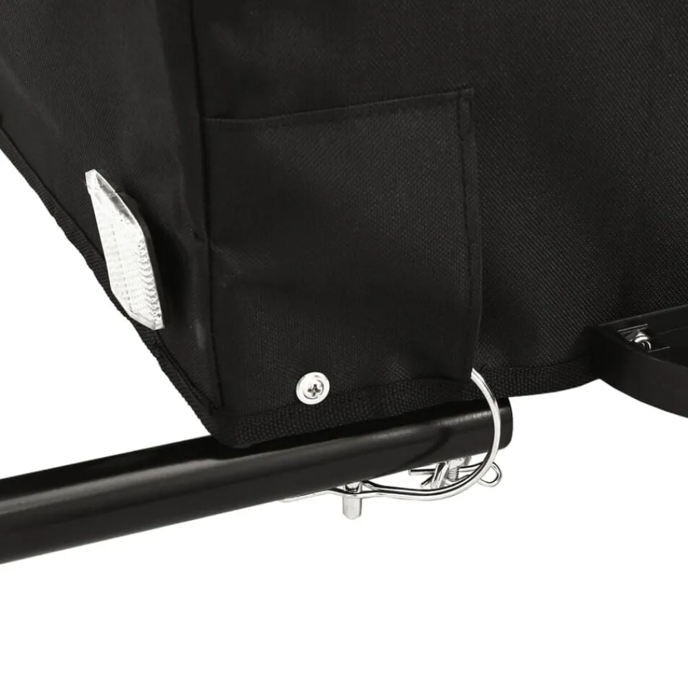 vidaXL Remolque para bicicleta hierro negro y 30 kg Verde Hot