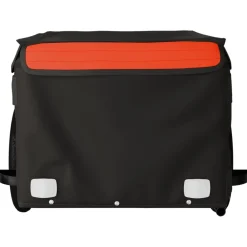 vidaXL Actividades Al Aire Libre-Remolque para bicicleta hierro negro y 30 kg