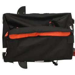 vidaXL Actividades Al Aire Libre-Remolque para bicicleta hierro negro y 30 kg