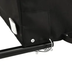 vidaXL Actividades Al Aire Libre-Remolque para bicicleta hierro negro y 30 kg