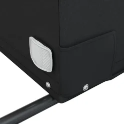 vidaXL Remolque para bicicleta hierro negro y 30 kg Naranja Discount