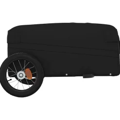 vidaXL Actividades Al Aire Libre-Remolque para bicicleta hierro 30 kg