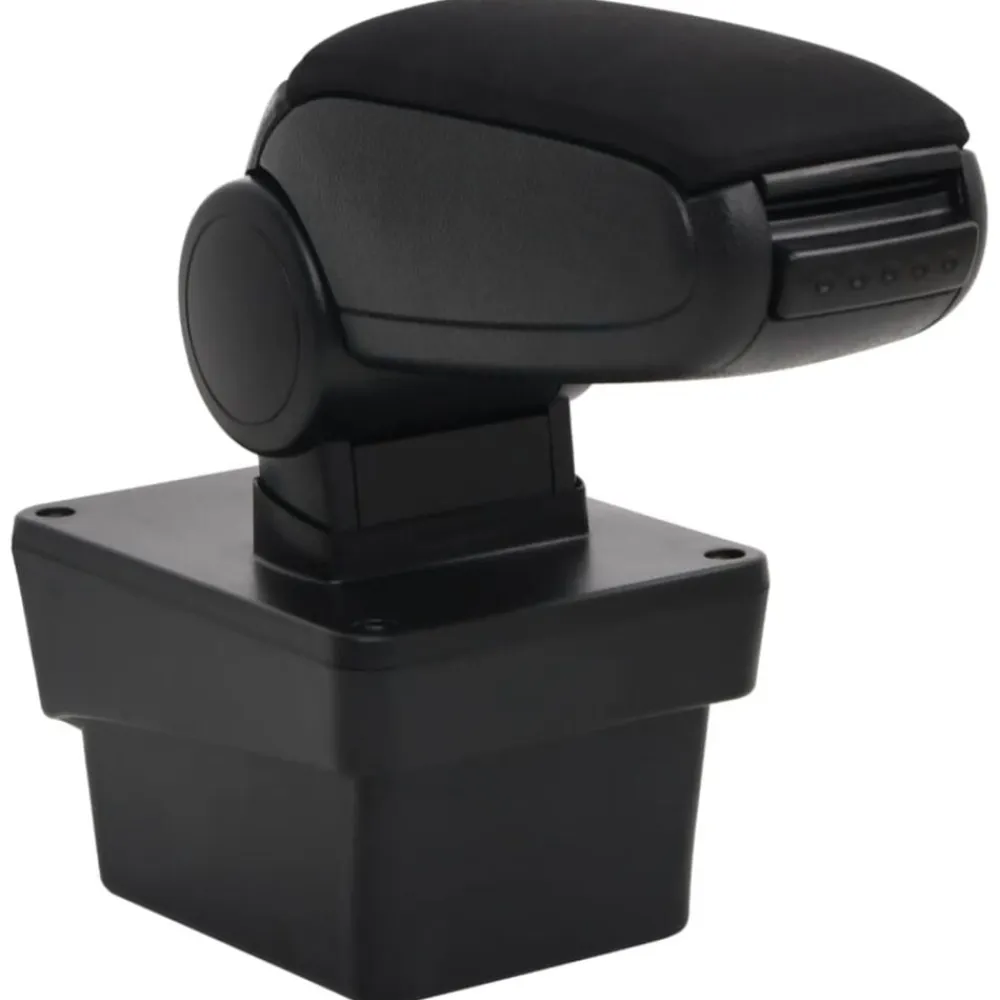 vidaXL Piezas Y Accesorios Para Vehículos-Reposabrazos para coche ABS negro 17x40x(31-49) cm