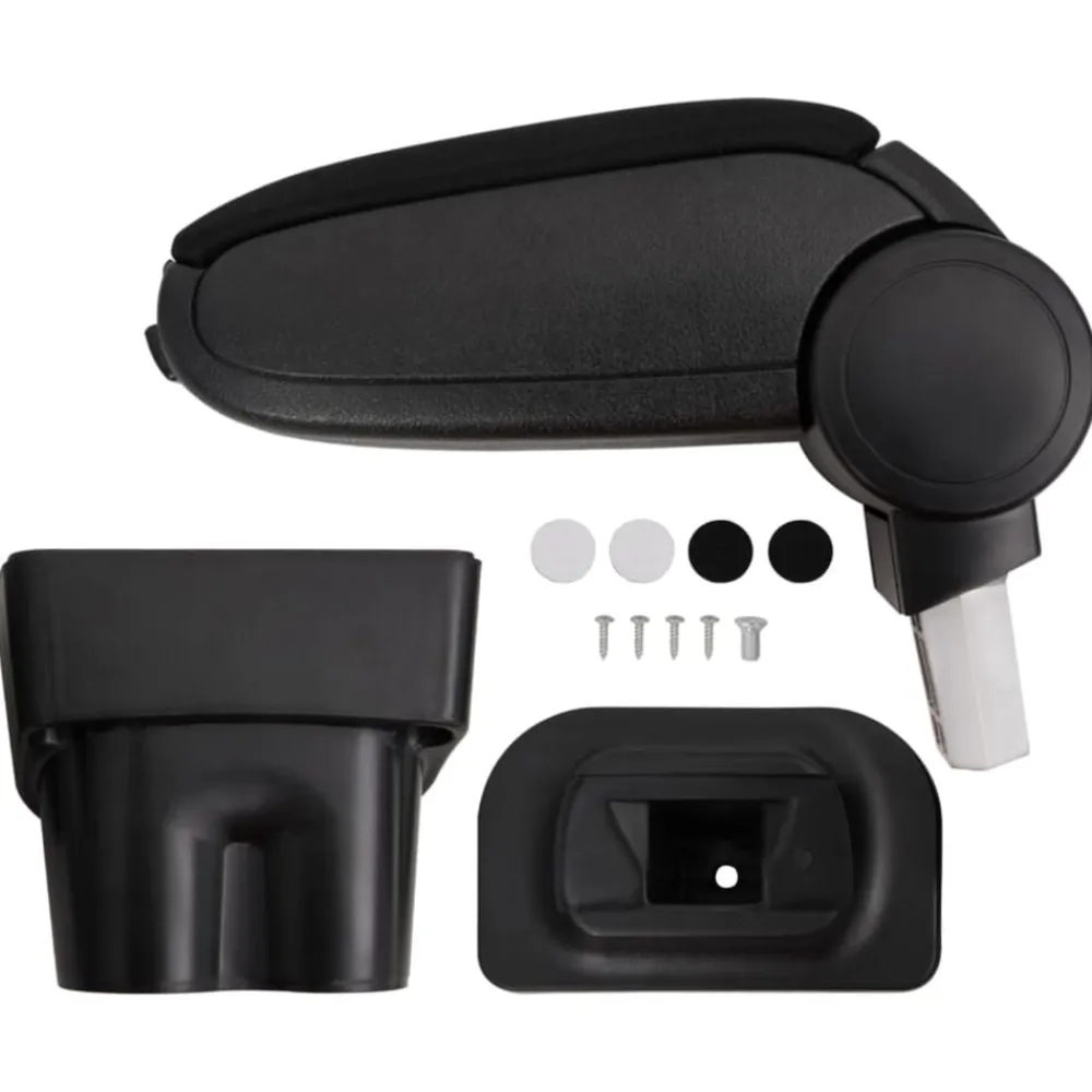 vidaXL Piezas Y Accesorios Para Vehículos-Reposabrazos para coche ABS negro 17x32x(35,5-52) cm