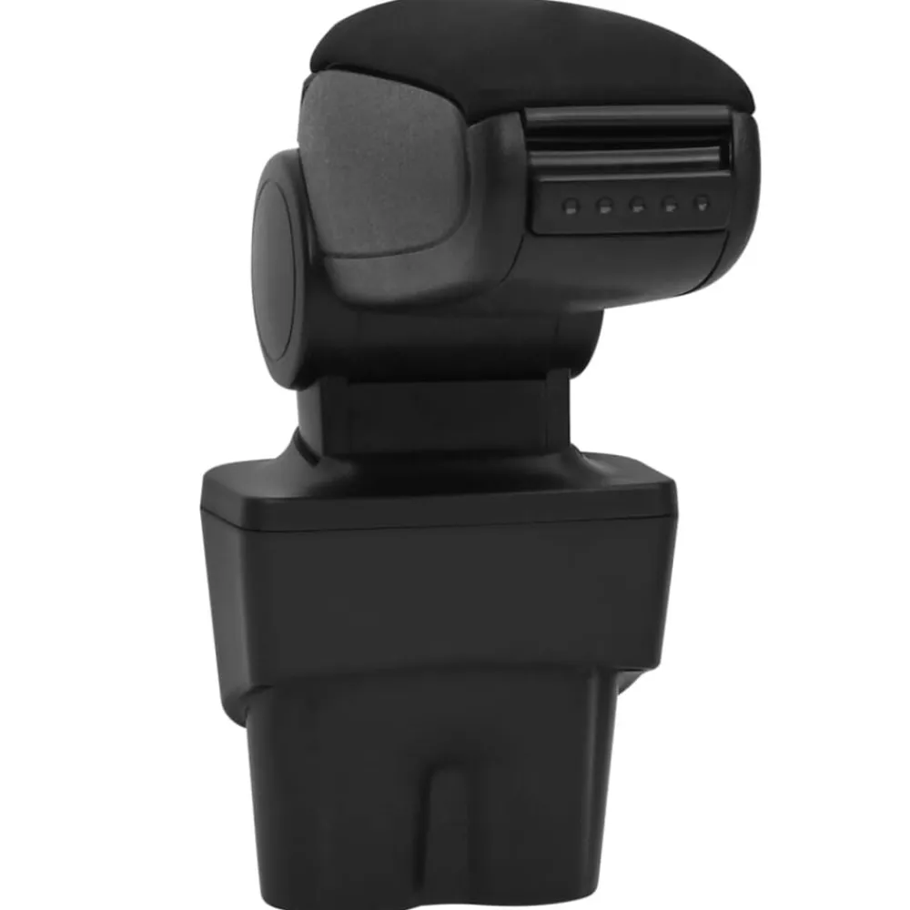 vidaXL Piezas Y Accesorios Para Vehículos-Reposabrazos para coche ABS negro 17x32x(35,5-52) cm