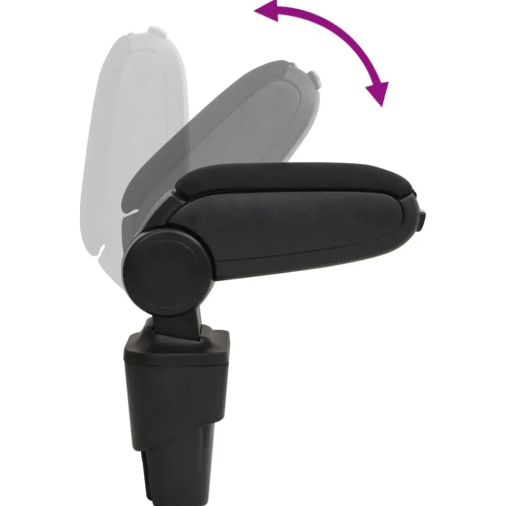 vidaXL Piezas Y Accesorios Para Vehículos-Reposabrazos para coche ABS negro 17x32x(35,5-52) cm