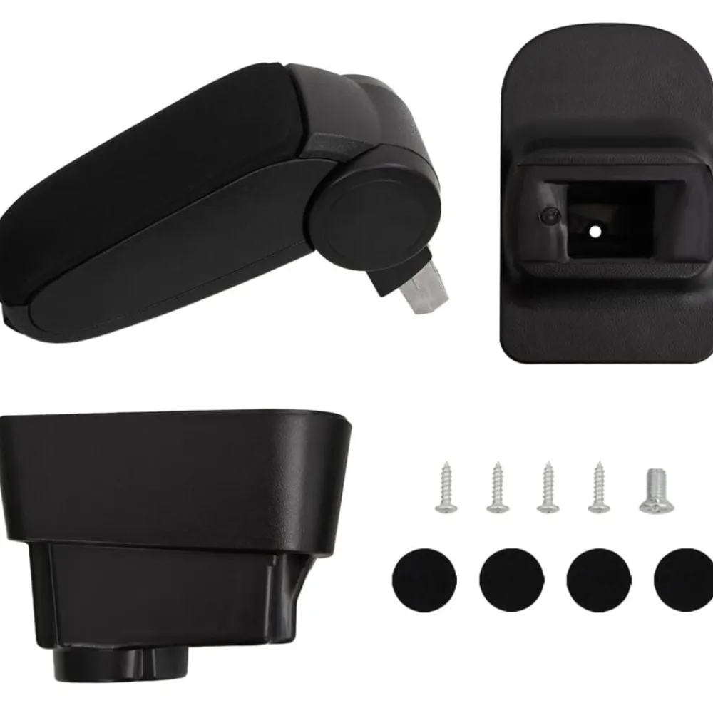 vidaXL Piezas Y Accesorios Para Vehículos-Reposabrazos para coche ABS negro 11x35x(32-49) cm