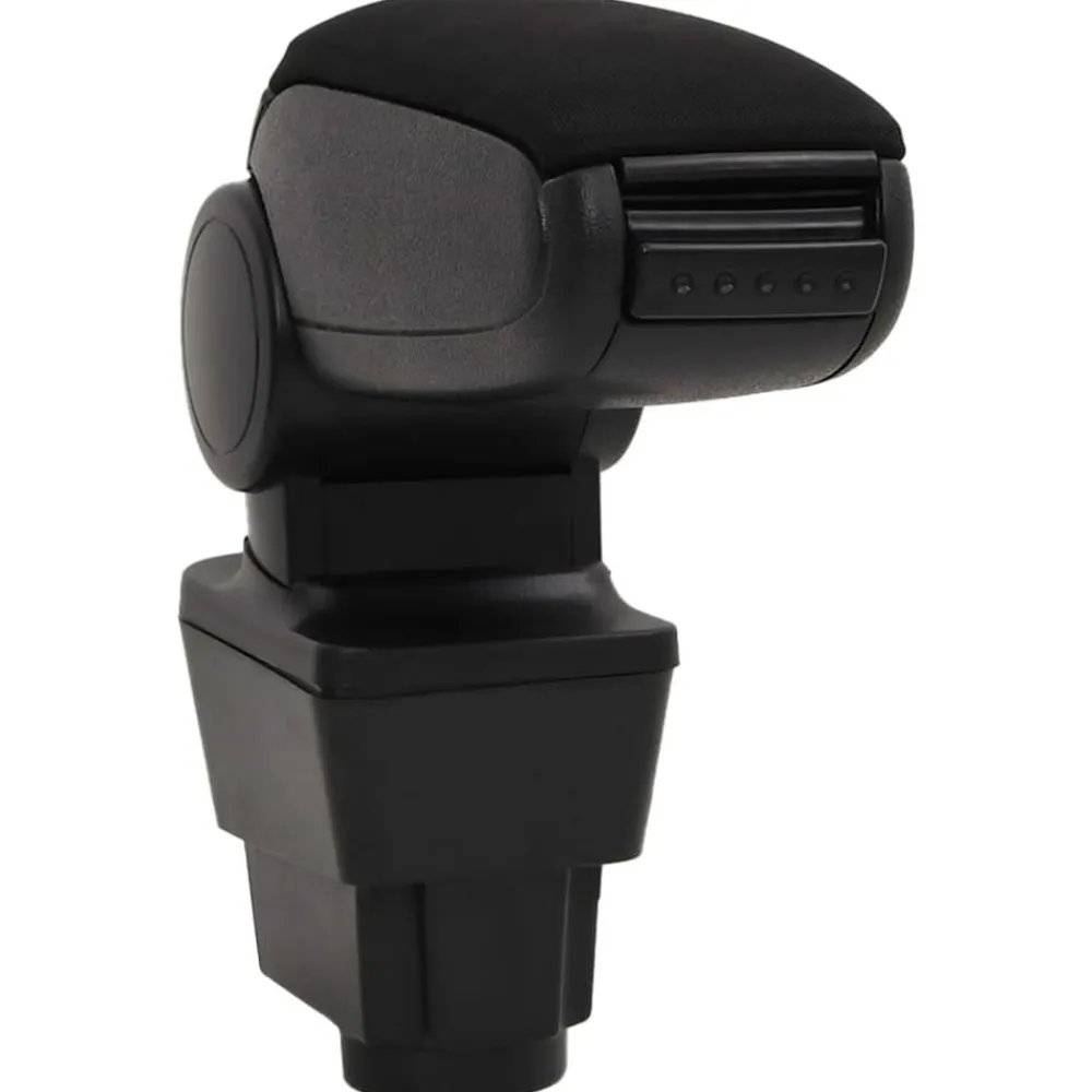 vidaXL Piezas Y Accesorios Para Vehículos-Reposabrazos para coche ABS negro 11x35x(32-49) cm