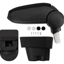 vidaXL Piezas Y Accesorios Para Vehículos-Reposabrazos para coche ABS negro 12x36x(33,5-48) cm