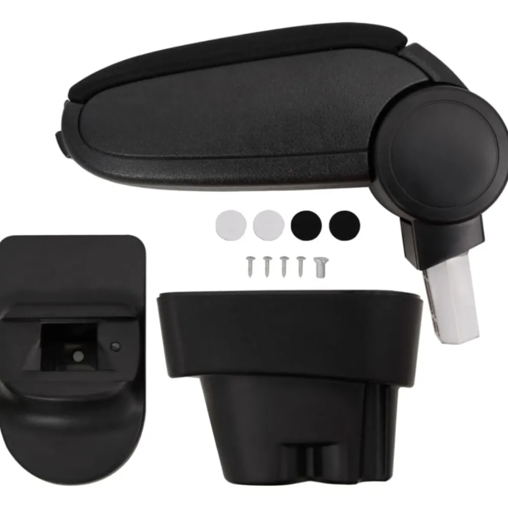 vidaXL Piezas Y Accesorios Para Vehículos-Reposabrazos para coche ABS negro 12x36x(33,5-48) cm