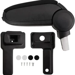 vidaXL Piezas Y Accesorios Para Vehículos-Reposabrazos para coche ABS negro 14,5x32x(27-46) cm