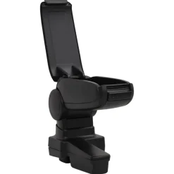 vidaXL Piezas Y Accesorios Para Vehículos-Reposabrazos para coche ABS negro 14,5x32x(27-46) cm