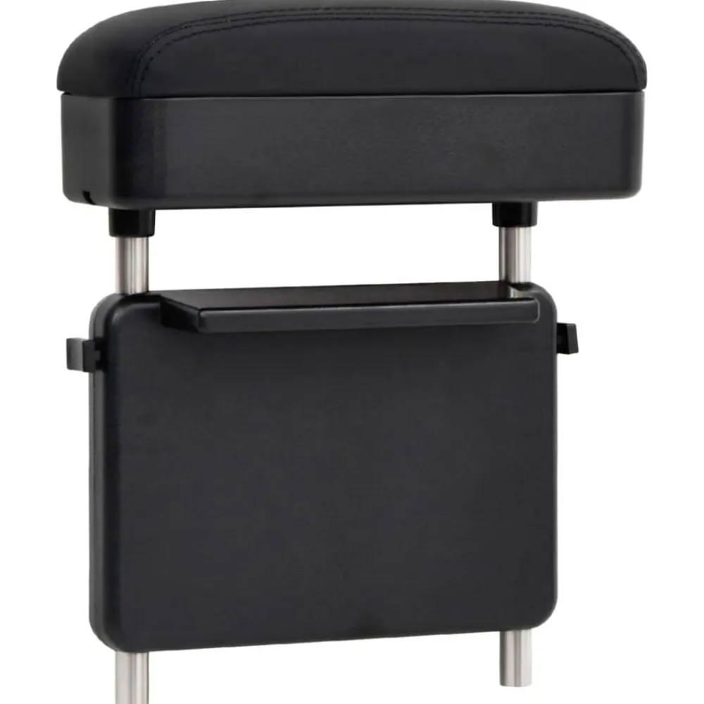 vidaXL Piezas Y Accesorios Para Vehículos-Reposabrazos universal para coche ABS negro 23x8x(30-38) cm