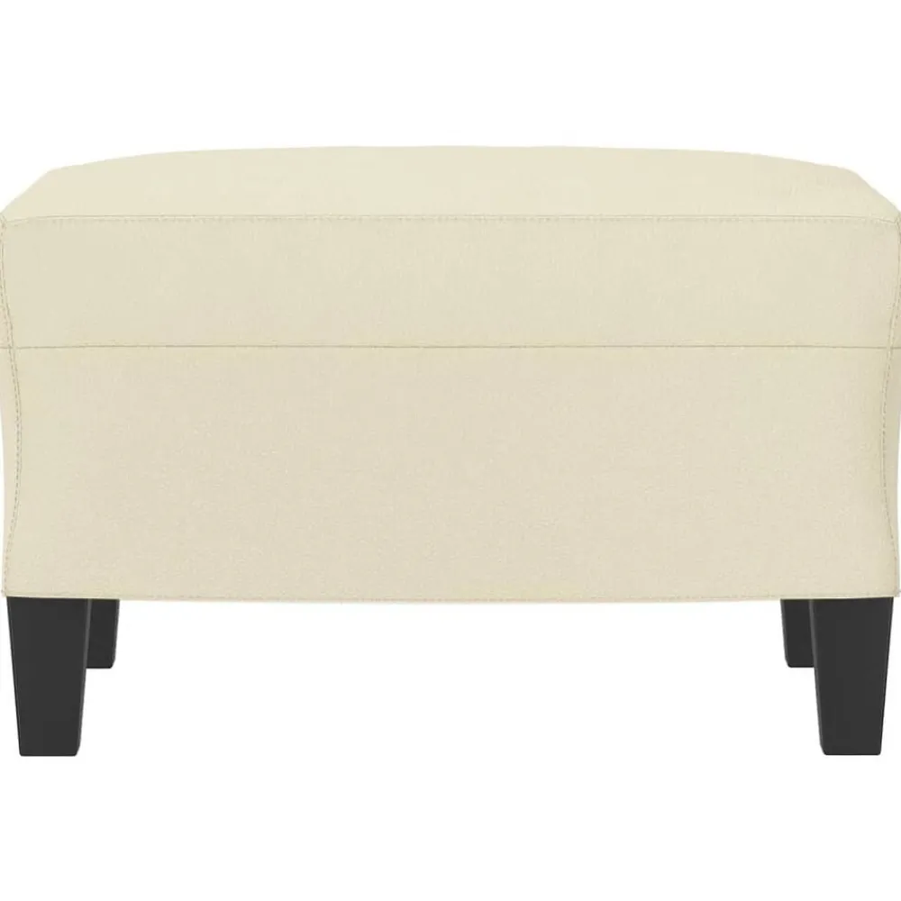 vidaXL Otomanas-Reposapiés de cuero sintético 60x50x41 cm