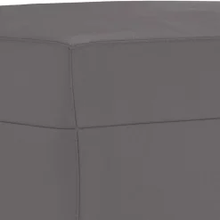 vidaXL Otomanas-Reposapiés de cuero sintético 60x50x41 cm