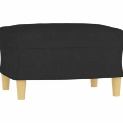 vidaXL Reposapiés de tela 60x50x41 cm Negro Online