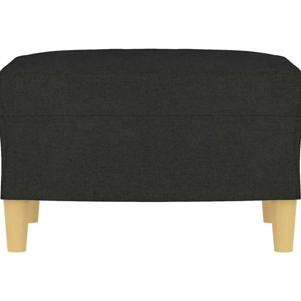 vidaXL Reposapiés de tela 60x50x41 cm Negro Online