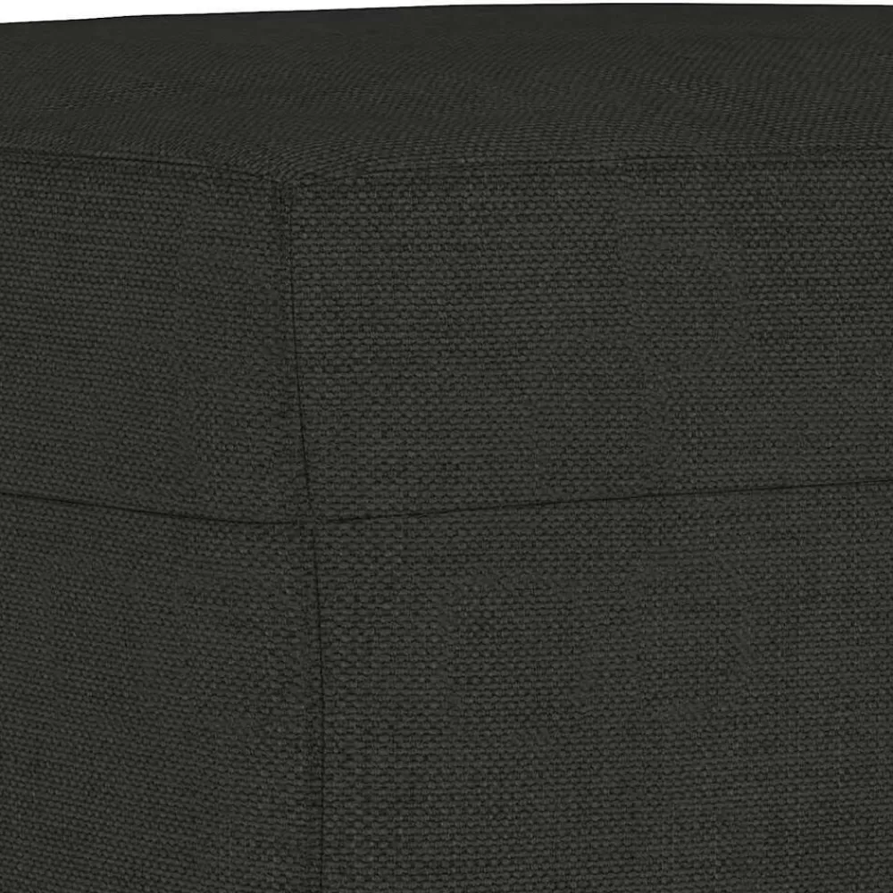 vidaXL Reposapiés de tela 60x50x41 cm Negro Online