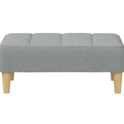 vidaXL Reposapiés de tela 77x55x31 cm Gris claro Hot