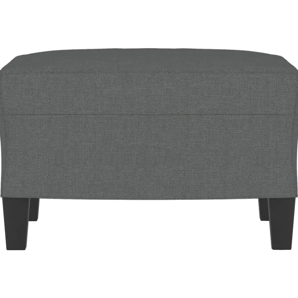 vidaXL Reposapiés de tela 60x50x41 cm Gris oscuro Best