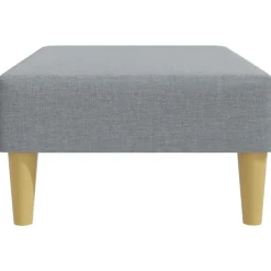 vidaXL Reposapiés de tela 77x55x31 cm Gris claro Best