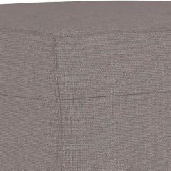 vidaXL Reposapiés de tela gris taupe 60x50x41 cm Taupé