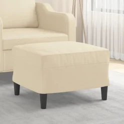 vidaXL Otomanas-Reposapiés de tela 60x50x41 cm