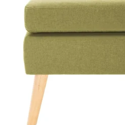 vidaXL Reposapiés de tela Verde Online