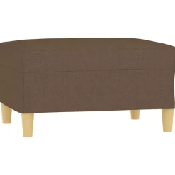 vidaXL Reposapiés de tela marrón 70x55x41 cm Marr&oacute;n Outlet