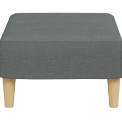 vidaXL Otomanas-Reposapiés de tela 77x55x31 cm