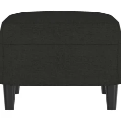 vidaXL Reposapiés de tela 60x50x41 cm Negro Sale