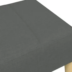 vidaXL Reposapiés de tela 77x55x31 cm Gris oscuro Online