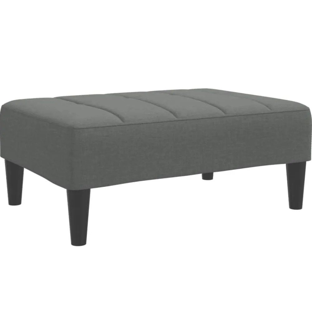 vidaXL Otomanas-Reposapiés de tela 77x55x31 cm