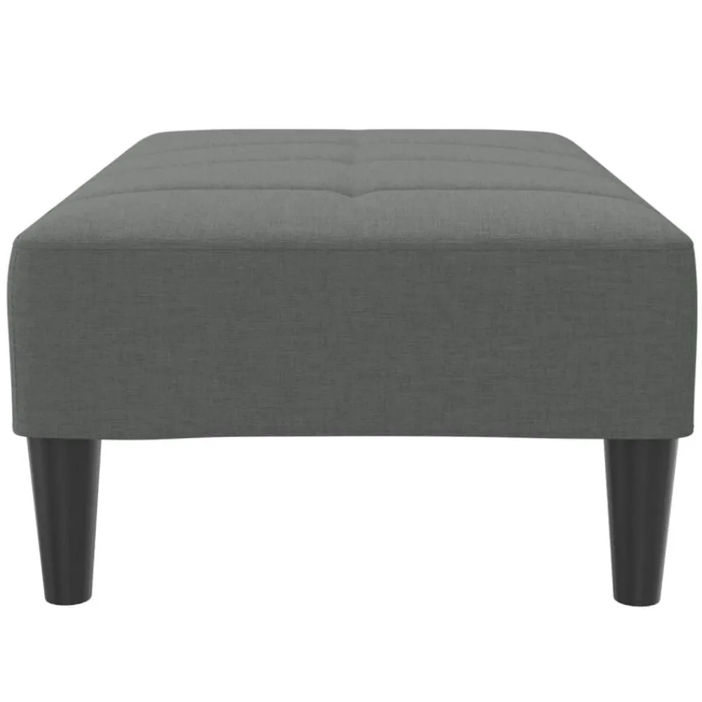 vidaXL Otomanas-Reposapiés de tela 77x55x31 cm