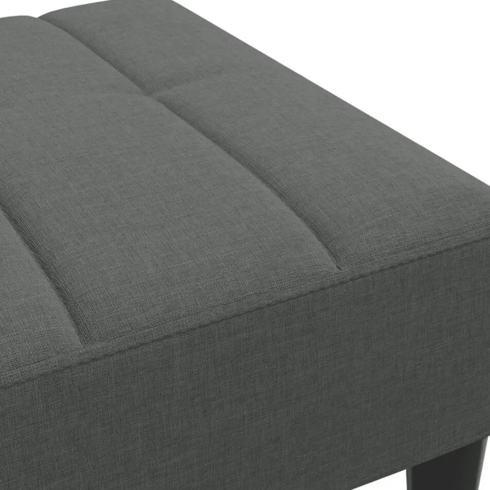 vidaXL Otomanas-Reposapiés de tela 77x55x31 cm