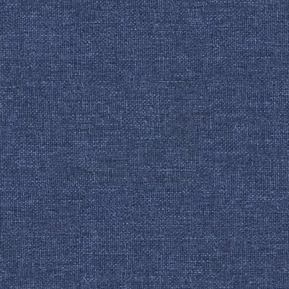 vidaXL Otomanas-Reposapiés de tela y cuero sintético azul 60x60x36 cm