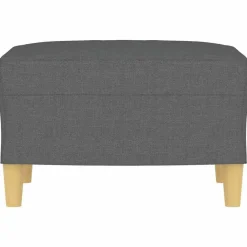 vidaXL Reposapiés de tela 60x50x41 cm Gris oscuro