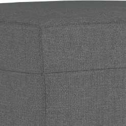 vidaXL Reposapiés de tela 60x50x41 cm Gris oscuro